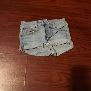 american eagle hi rise shortie